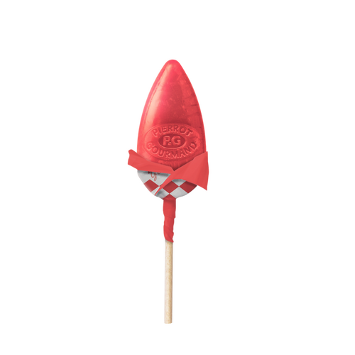 305b__n°3_sucette papier v01_bois+papillotte int Coul_GRENADINE_HD_ok Sucette Pierrot Gourmand saveur grenadine emballée