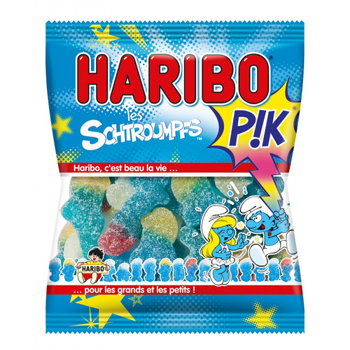 Schtroumpfs Pik HARIBO - 4 sachets de 120 g