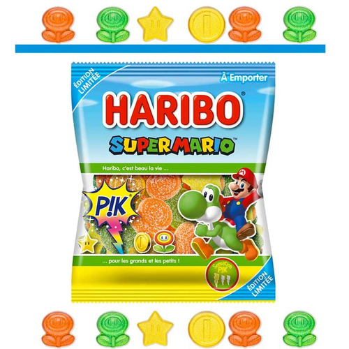 Haribo Super Mario 4 sachets 100 g