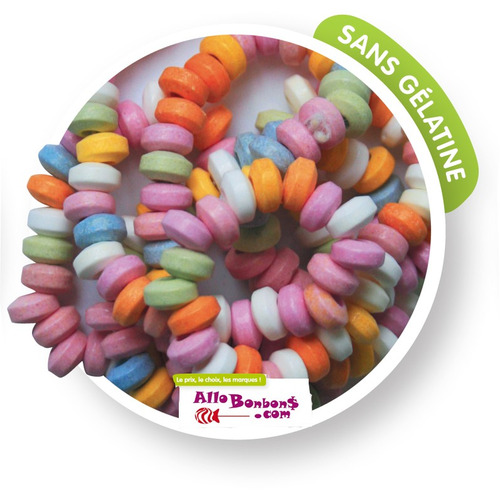 Colliers bonbons, sachet de 18