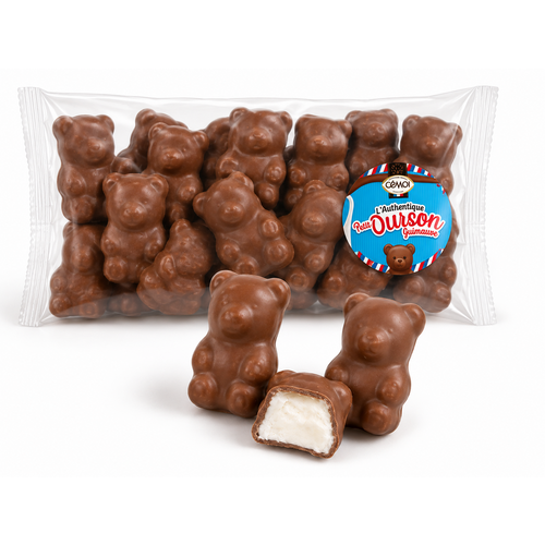 Oursons choco lait Cemoi, sachet de 40