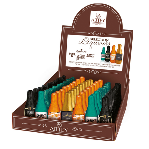 Casier de 70 bouteilles liqueurs assorties Abtey 910 g