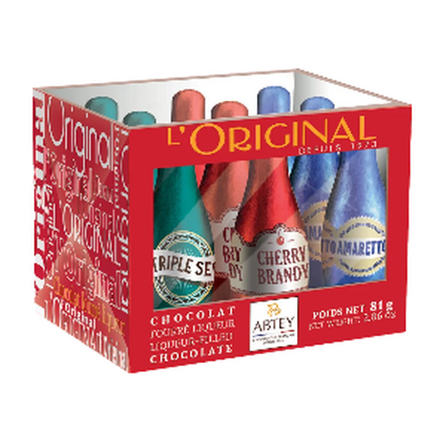 Casier de 9 bouteilles liqueurs l'Original Abtey 81g