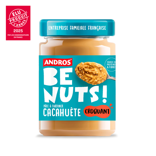 Pâte à tartiner Be Nuts Cacahuète Croquante 325g