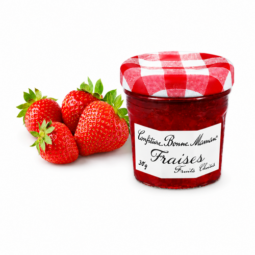 Confiture Bonne Maman Fraise 30 g – Carton de 15 mini pots