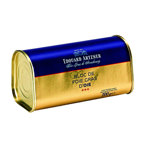 Foie gras d'oie en bloc 200 g Artzner