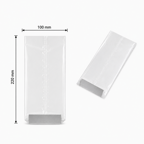 Boîte de 100 sachets transparents à fond rigide 100 x 220 mm Dupleix