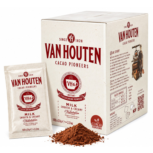 100 dosettes de cacao en poudre Van Houten 2,3 kg