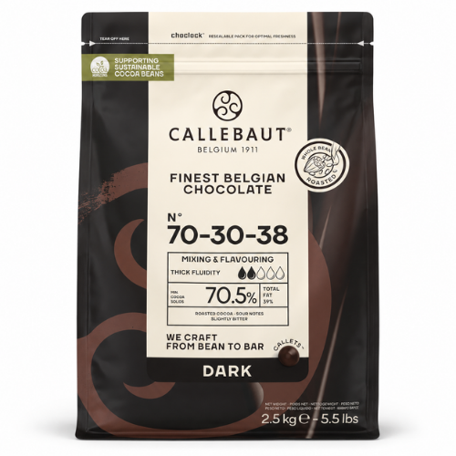Chocolat noir Callebaut n°70-30-38 2,5 kg