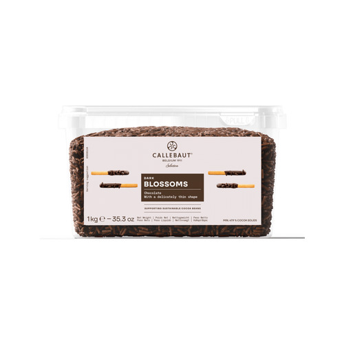 Micro copeaux de chocolat noir blossoms 1kg, Callebaut