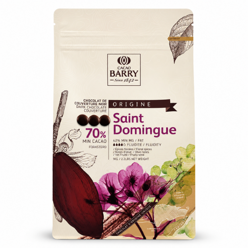 Chocolat de couverture Saint Domingue 70% Cacao Barry