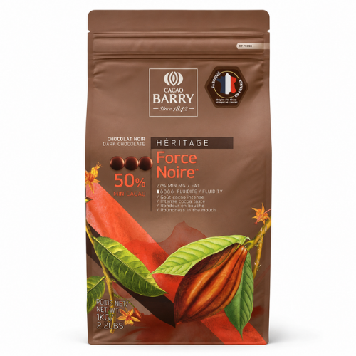 Chocolat de couverture Force Noire 1 kg 50% Cacao Barry