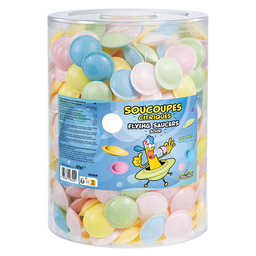 Boîte de 500 soucoupes aux fruits Funny Candy