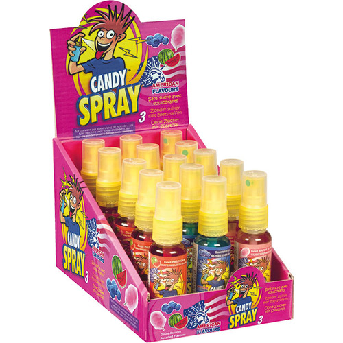Display de 15 boîtes Candy Spray rose Zed Candy