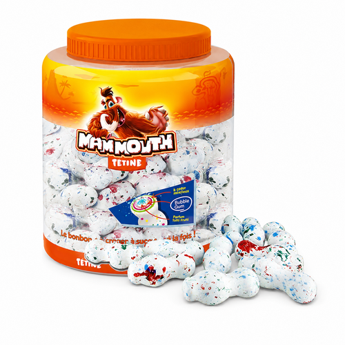 Boîte de 80 tétines Mammouth Zed Candy