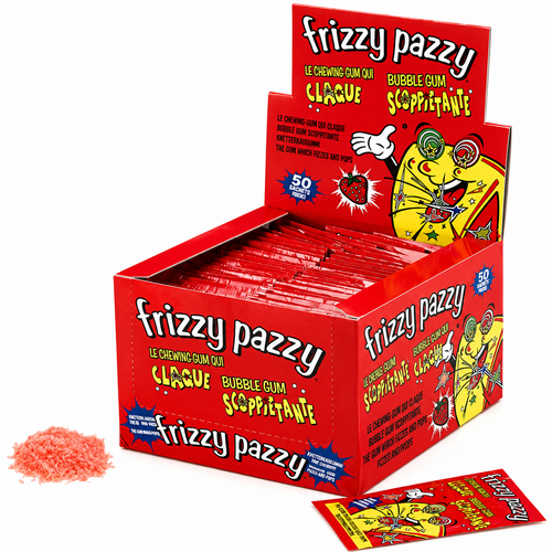 Boite de 50 Frizzy Pazzy Fraise