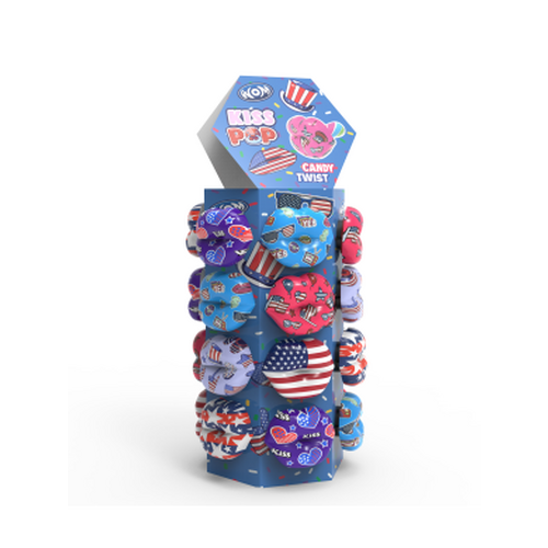 Kiss Pop USA - boite de 24 sucettes