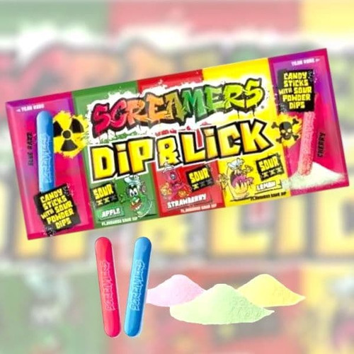 Screamers Dips and Lick x4 Zed Candy