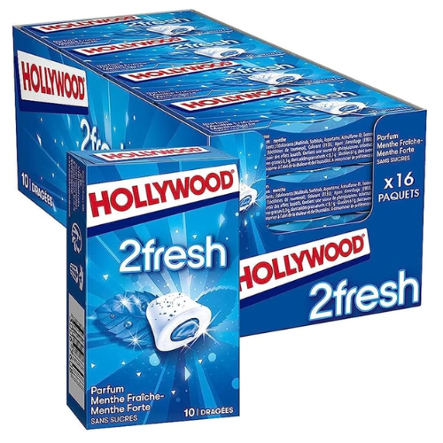 Hollywood 2Fresh Menthe Fraîche - Boîte de 16