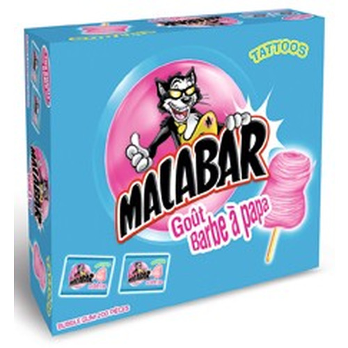 Boite de 200 Malabar barbe à papa