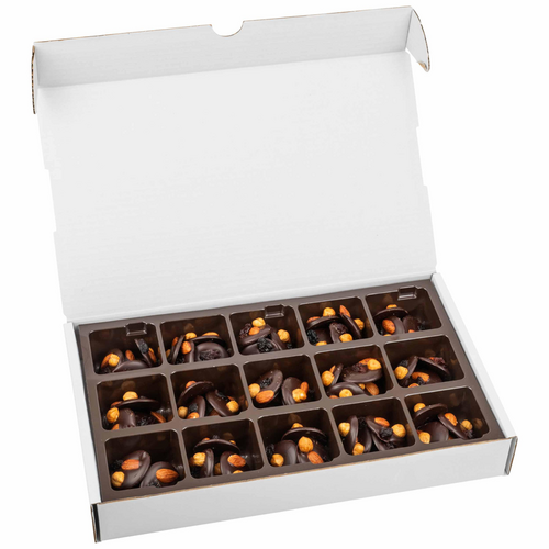 Boîte de mendiants au chocolat noir 1 kg Chevaliers d'Argouges