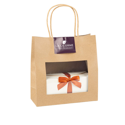 Sac kraft + ballotin assortiment de chocolats Chevaliers d'Argouges 180g
