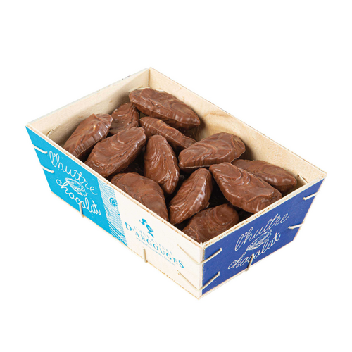 Bourriche d'huîtres en chocolat praliné Chevaliers d'Argouges 105g