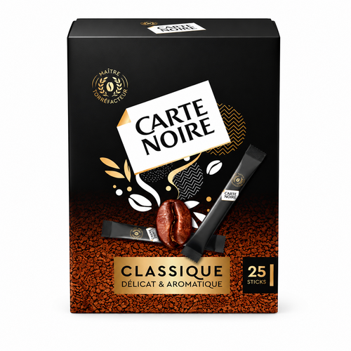Carte Noire Soluble Classique 45g - 25 sticks