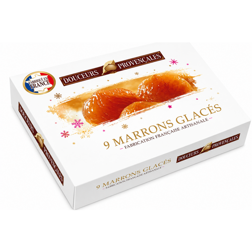 Marrons glacés entiers Corsiglia – boîte de 9 pièces, 160 g