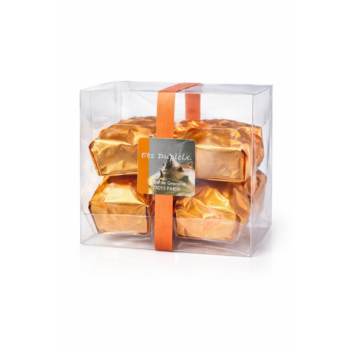 Boîte transparente de 6 marrons glacés Dupleix