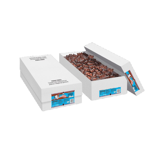 Oursons à la guimauve enrobés de chocolat Cémoi 11,5g – Boîte présentoir 2,5kg (217 pièces)