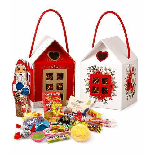 Maison de Noël Garnie - Le Cadeau Parfait pour les Fêtes