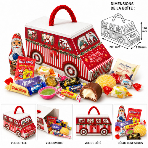 Fourgonnette de Noël garnie assortie 250 g environ