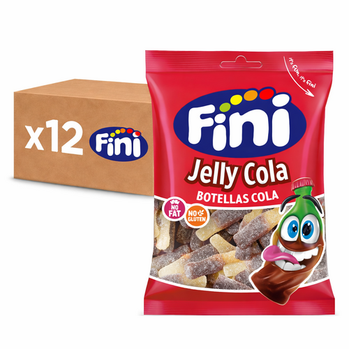 Bonbons bouteilles cola acides halal Fini Jelly Cola - sachet 90 g