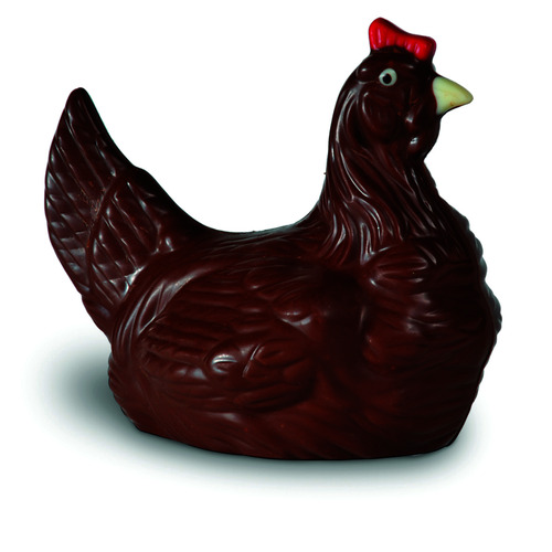Moulage de poule au chocolat au lait garnie de fritures Guisabel 200 g