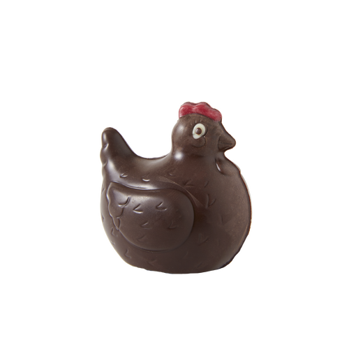 Moulage de poule en chocolat noir 50 g Guisabel