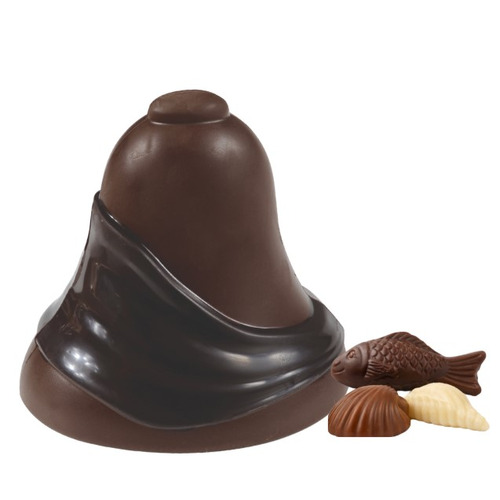 Cloche en chocolat noir garnie de fritures 190g Guisabel