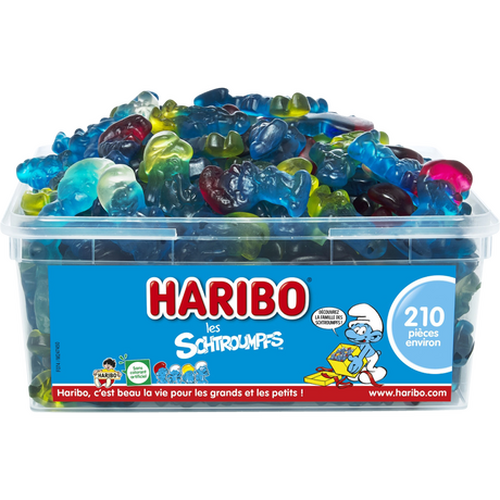 Bac de 210 pièces Schtroumpfs Haribo