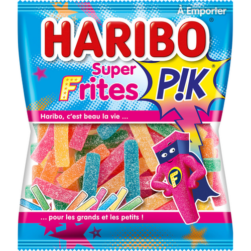 Carton de 30 sachets Super Frites Pik 120gr Haribo