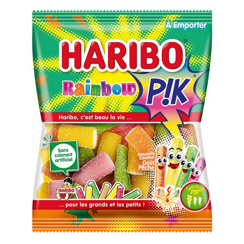 Carton de 30 sachets Rainbow Pik 120 g Haribo