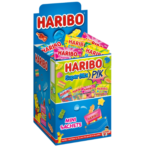 Boîte 36 sachets Haribo Super Mix Pik 40 g