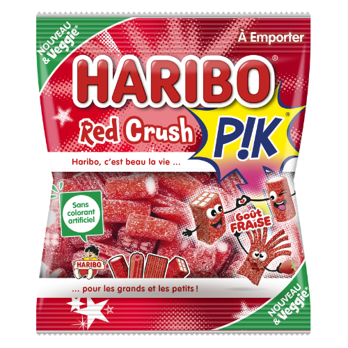 Carton de 30 sachets Red Crush 120 g Haribo