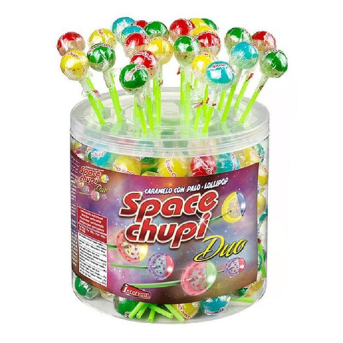 Sucettes Space chupi emoj, boite de 150 pieces