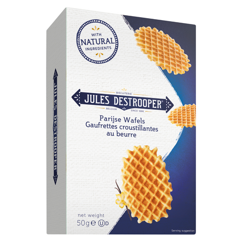 Gaufrettes croustillantes au beurre Jules Destrooper 50 g