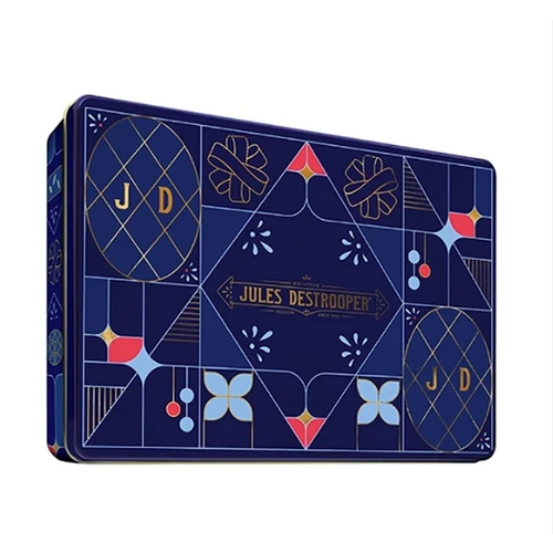 Boîte métal Jules' Gift Tin 350 g – assortiment de croquants aux amandes et galettes fines au beurre