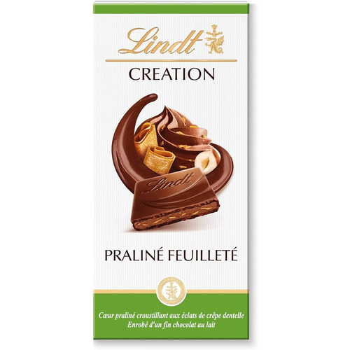 Tablette Praliné Feuilleté 150gr Lindt Création