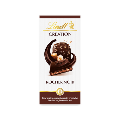 Tablette Rocher Noir 150gr Lindt Création