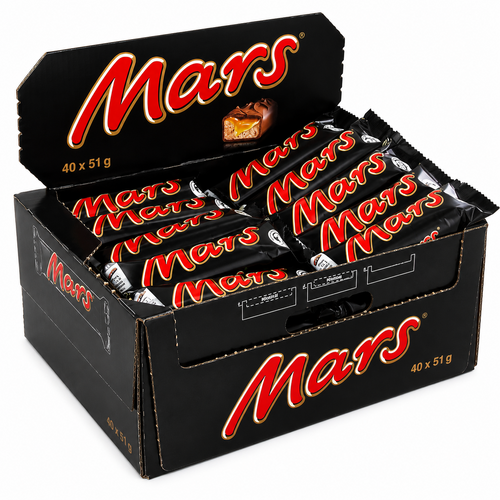 Boite de 40 Barres de 50gr, Mars