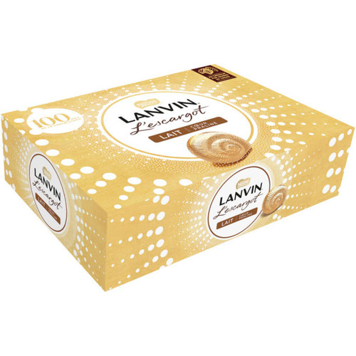 Coffret d'escargot chocolat au lait Lanvin 362g