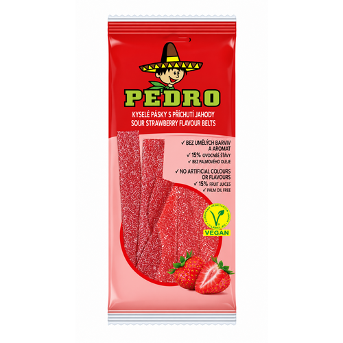 Sachet ceinture parfum fraise Pedro 20 x 80 g